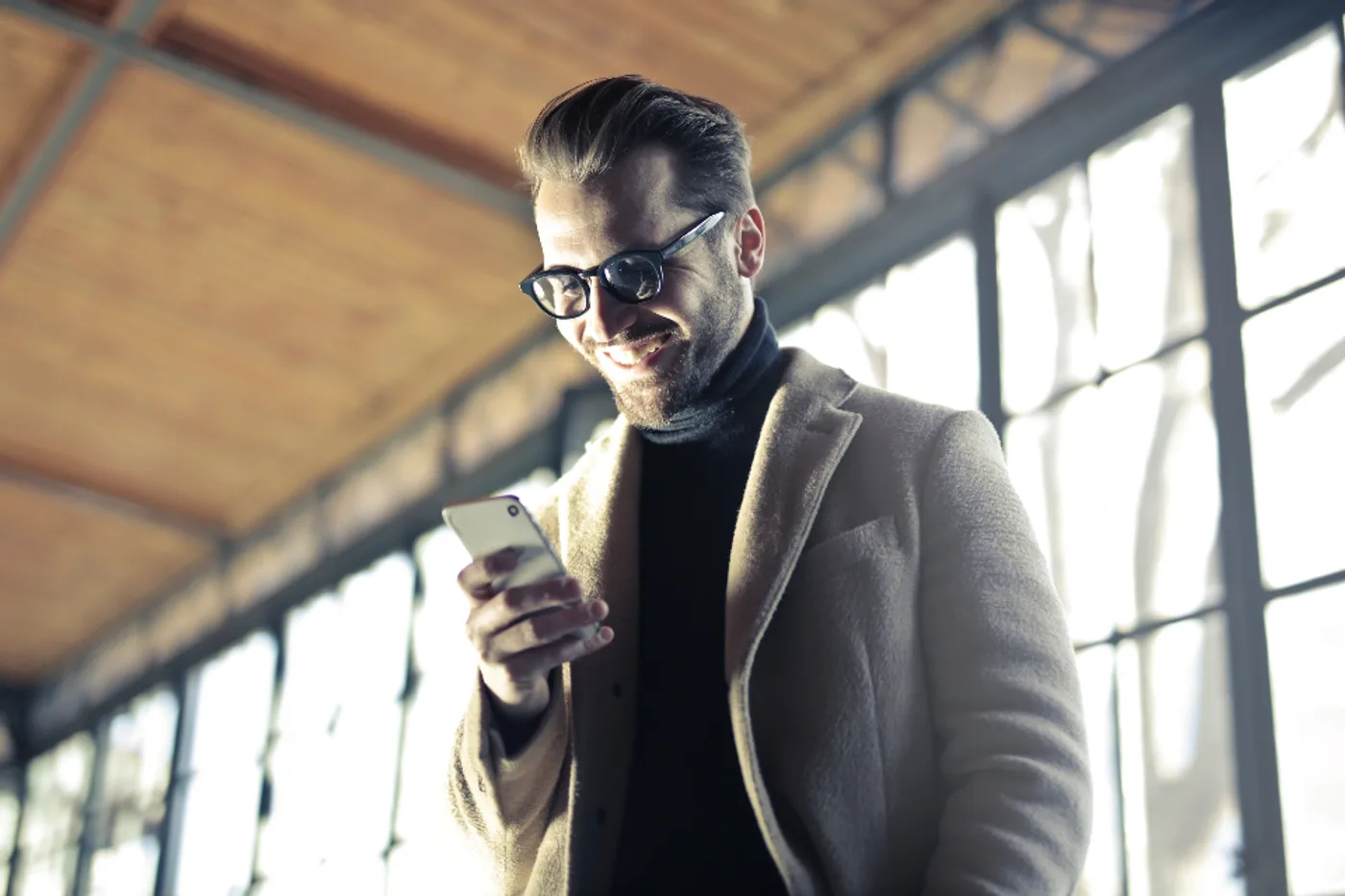 Men's Wool-Blend Overcoat