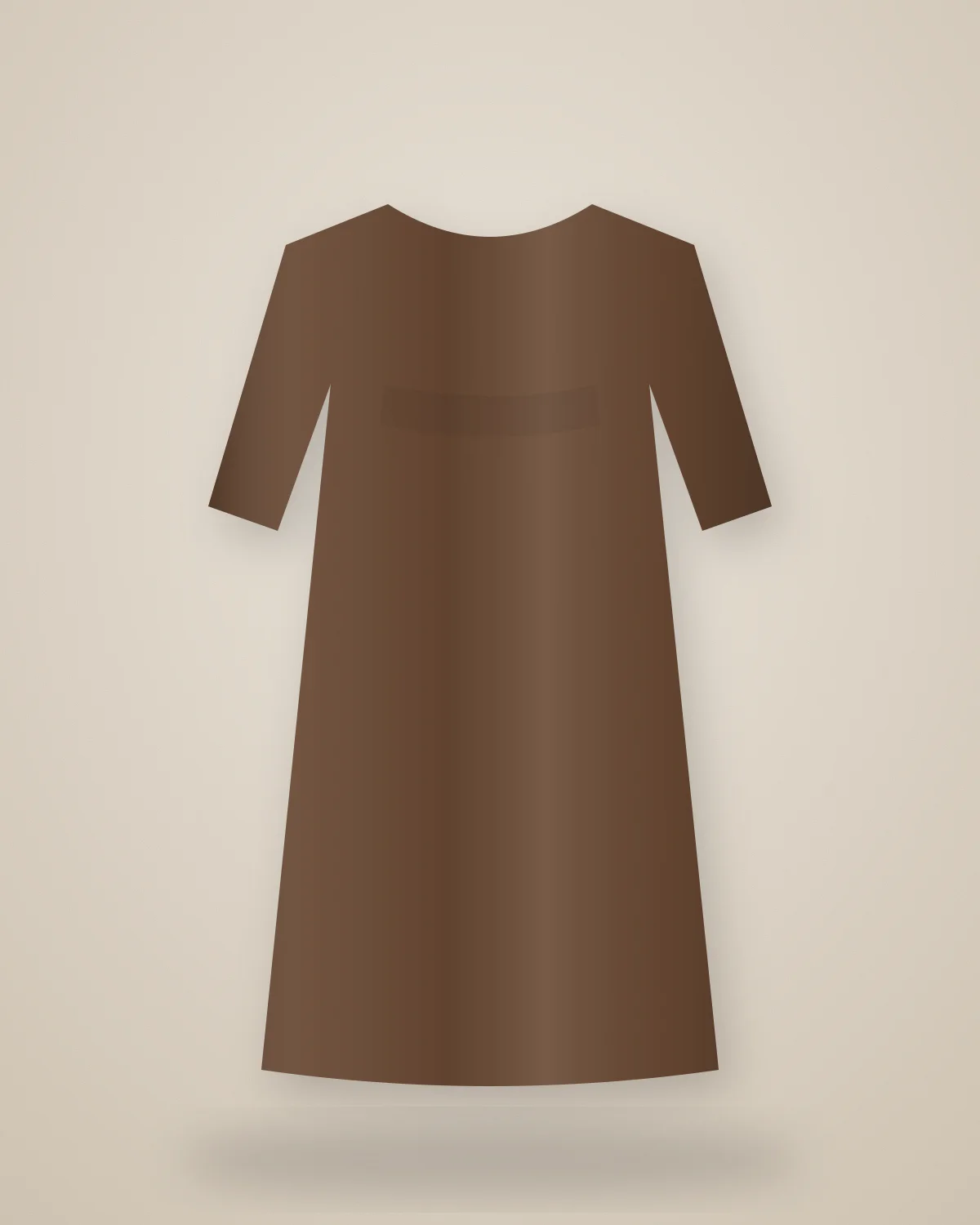 Walnut Wool Pheran: A roomy walnut pheran with aari-worked neckline