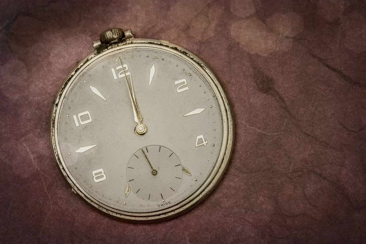 Silver Open-Face Pocket Watch