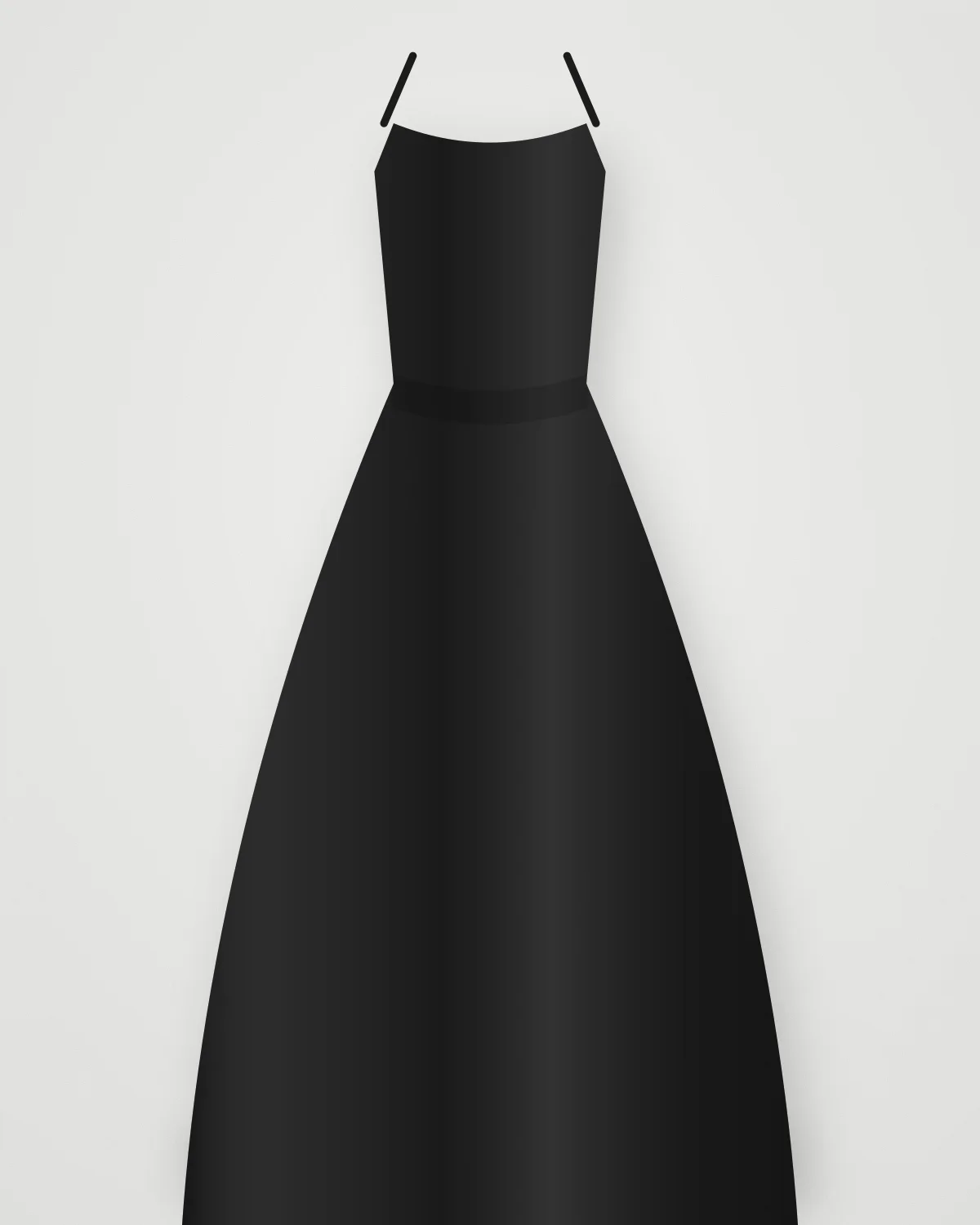 Dress 01 — Black, closer view