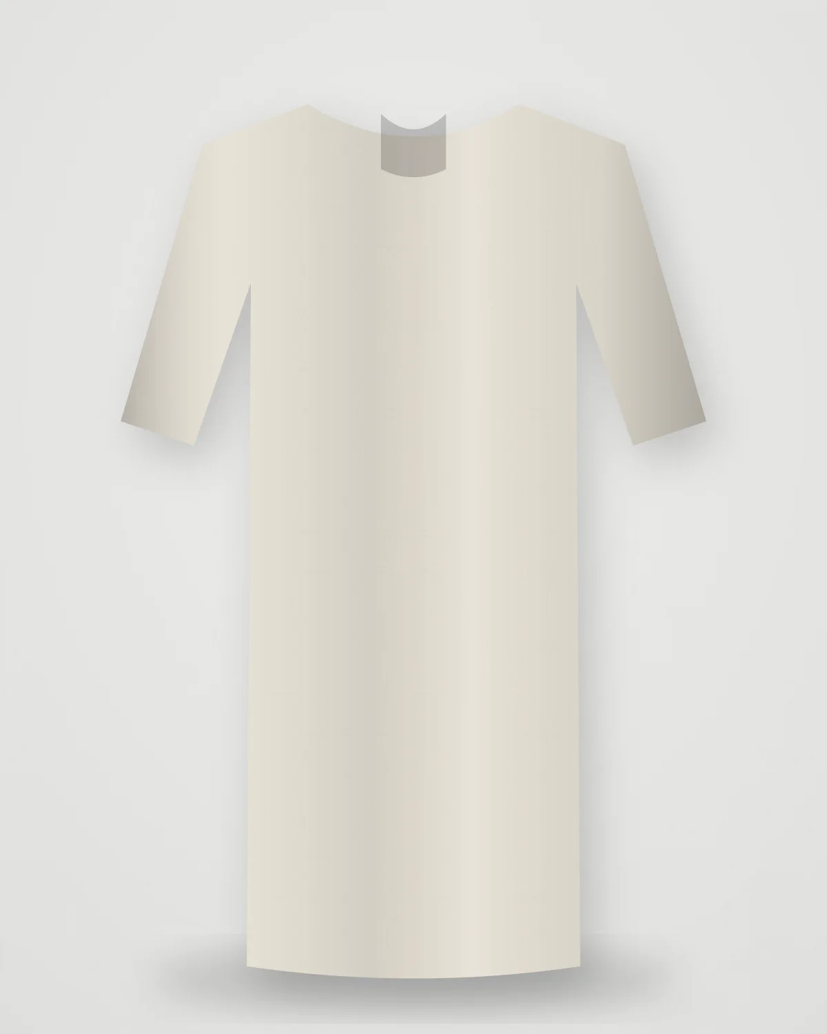 Kurta 01 — Ecru, closer view