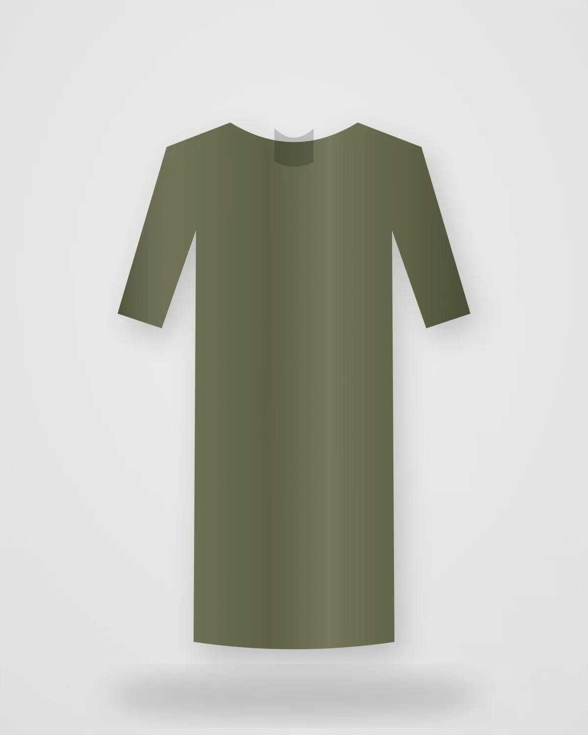 Kurta 02 — Olive Linen: Olive linen kurta