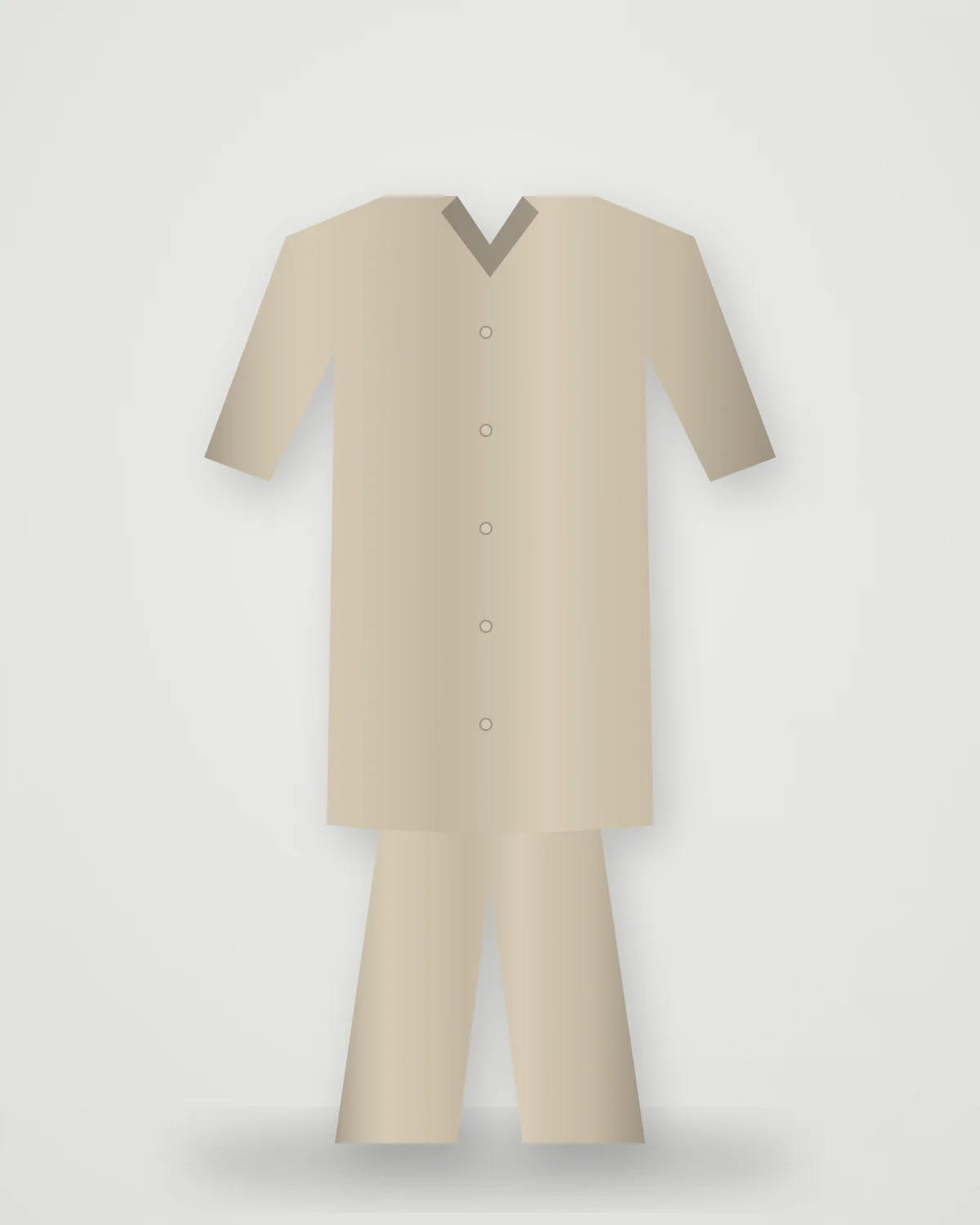 Set 01 — Sand Linen: Sand linen shirt and pant
