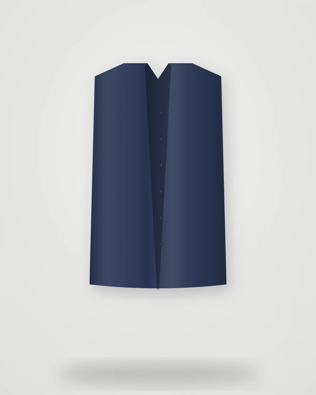 Shirt 03 — Indigo Linen: Relaxed indigo linen shirt