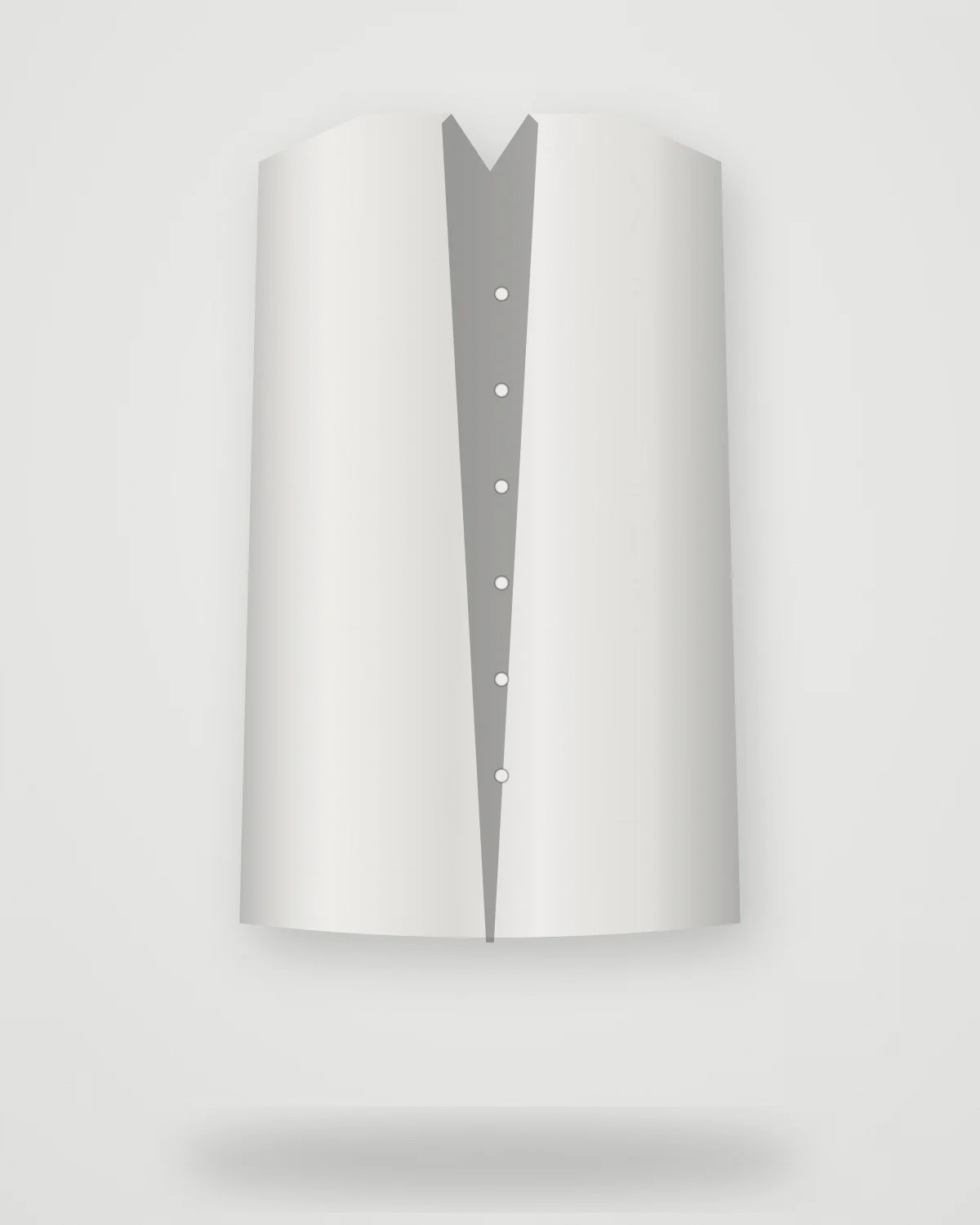 Shirt 03 — White Linen, closer view
