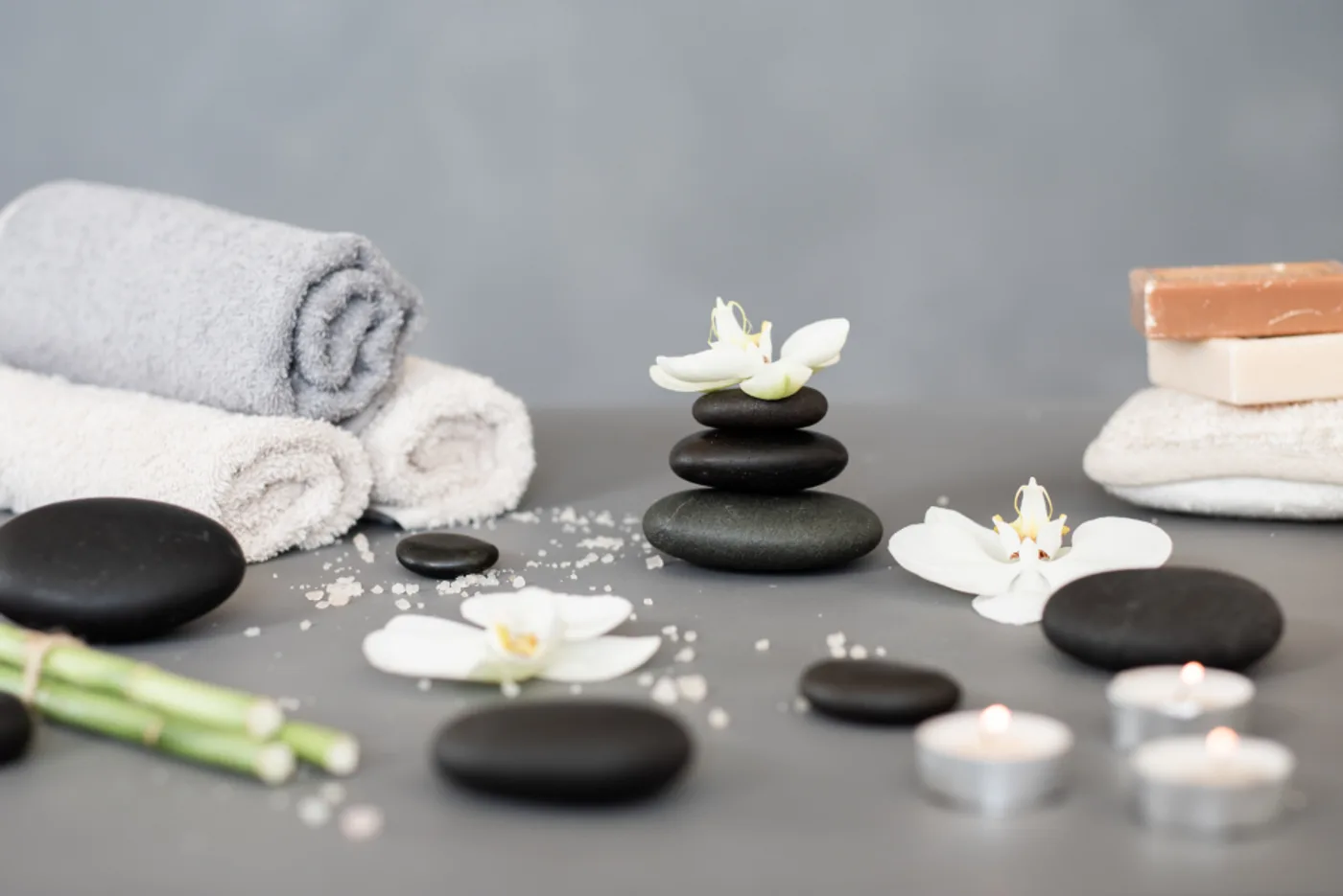 Basalt Massage Stones, Set of 8