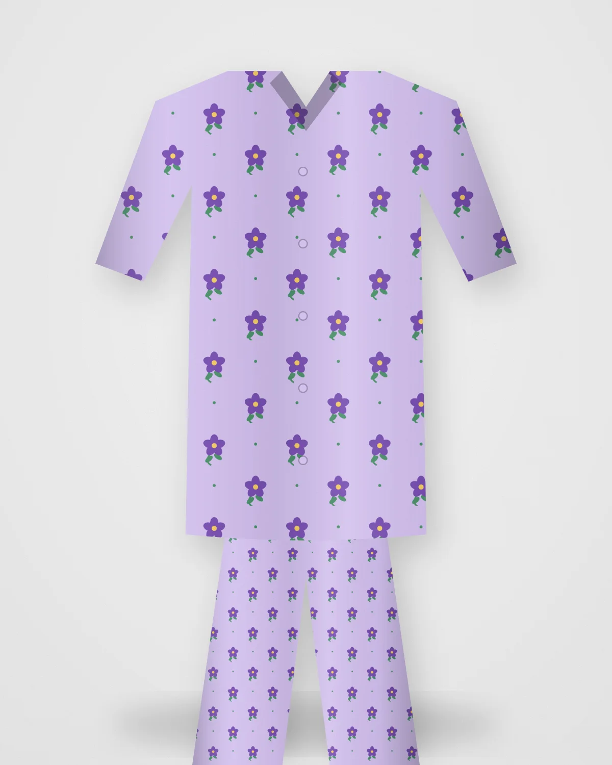 Lilac Co-ord Set, closer view