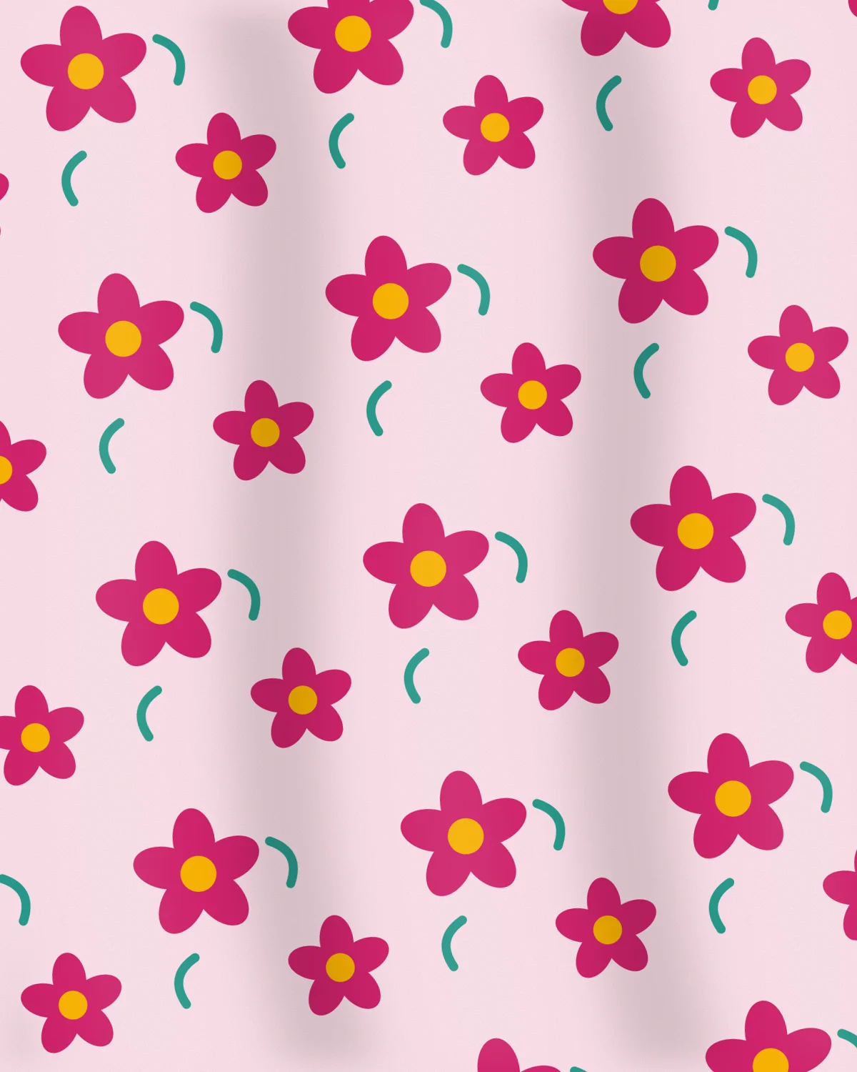 Fabric detail of the Magenta Floral Straight Kurta
