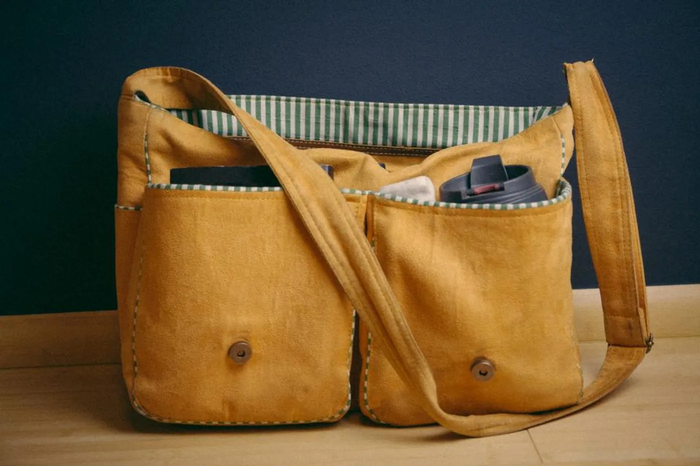 Mustard Canvas Shoulder Bag