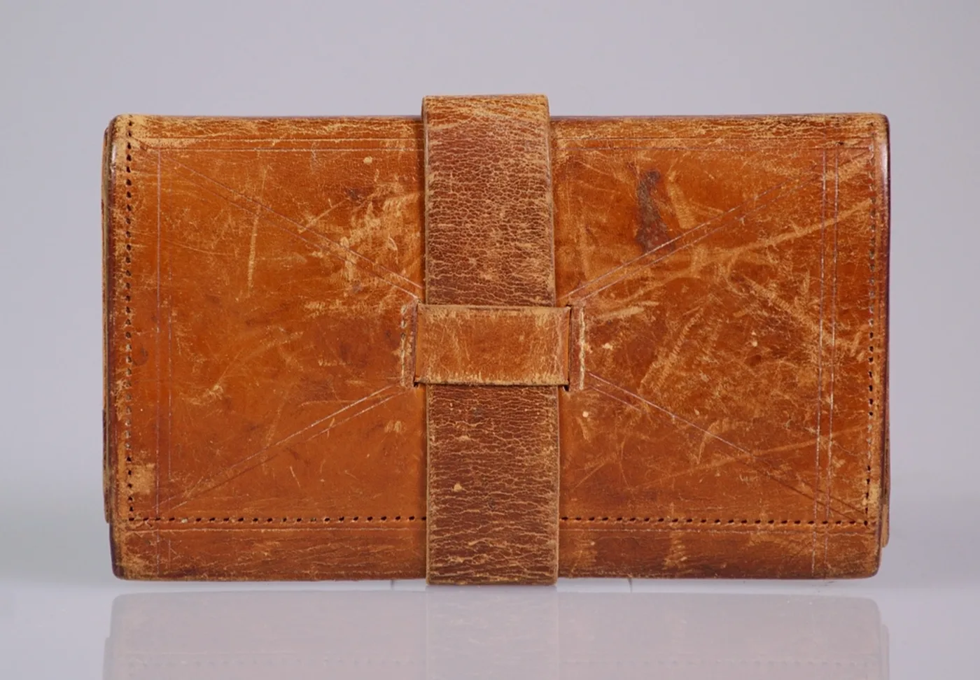 Tan Leather Travel Wallet
