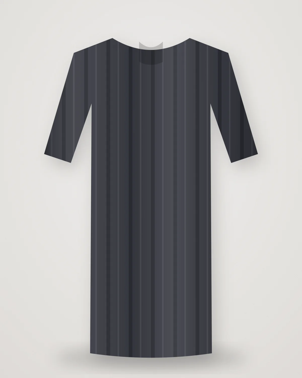 Graphite Pintuck Straight Kurta, closer view