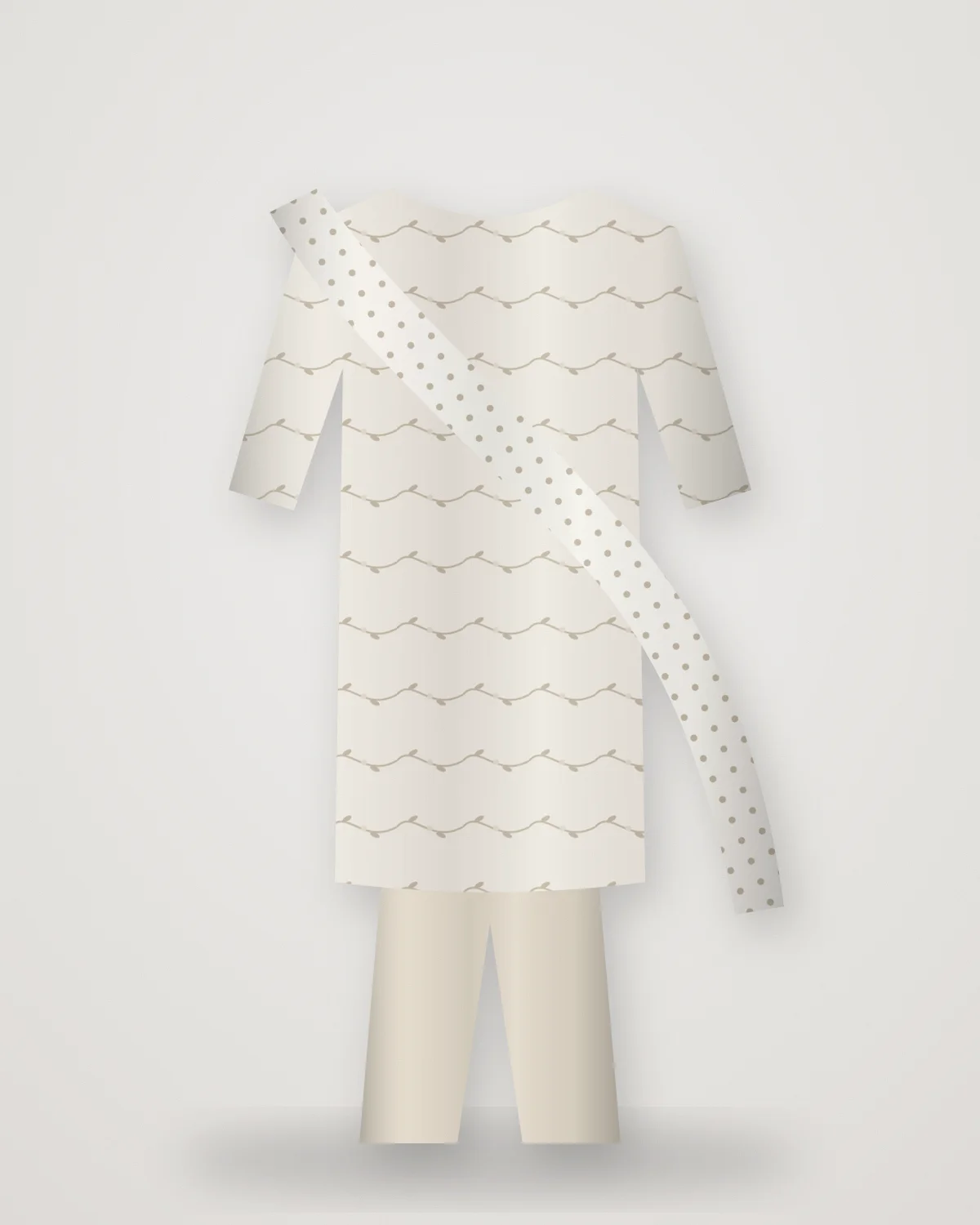 Ivory Chikan Kurta Set: Ivory mul with chikankari and a matching dupatta