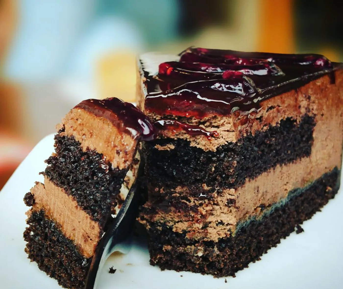 Dark Chocolate Truffle Cake