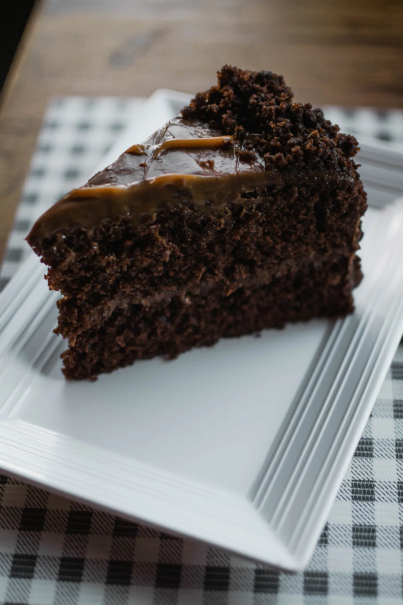 Dark Chocolate Truffle Cake, another view