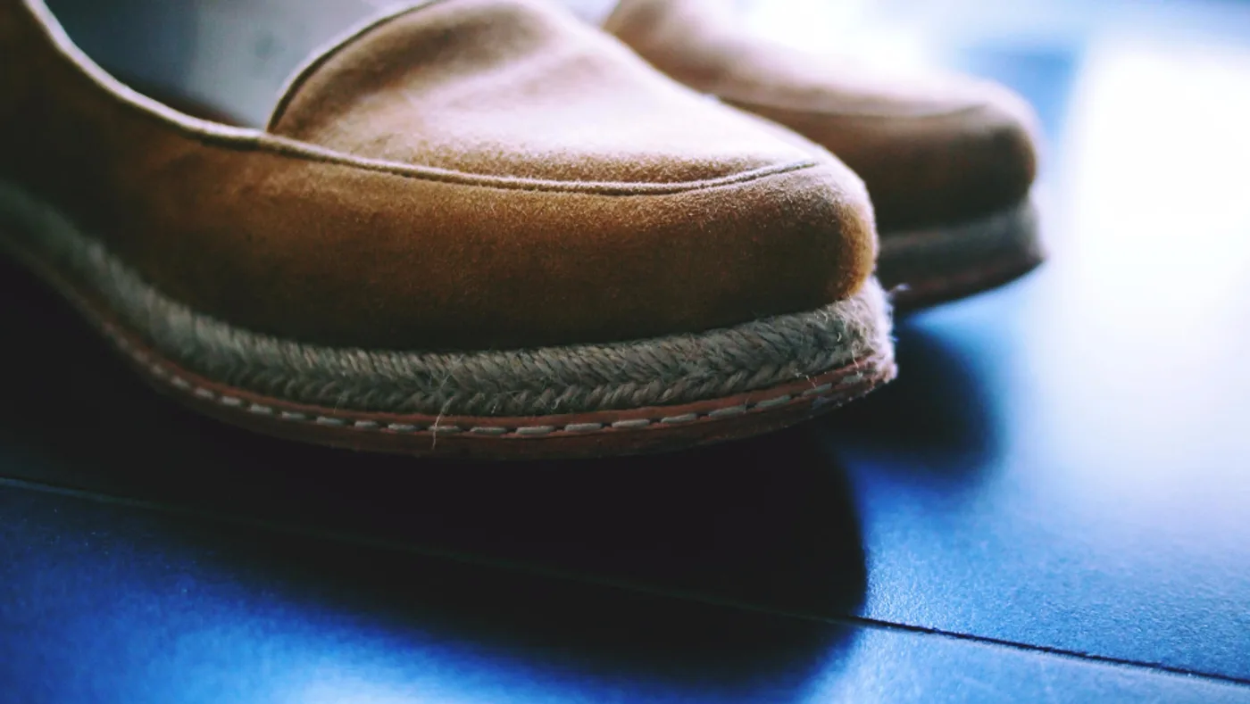 Suede Jute-Sole Loafer