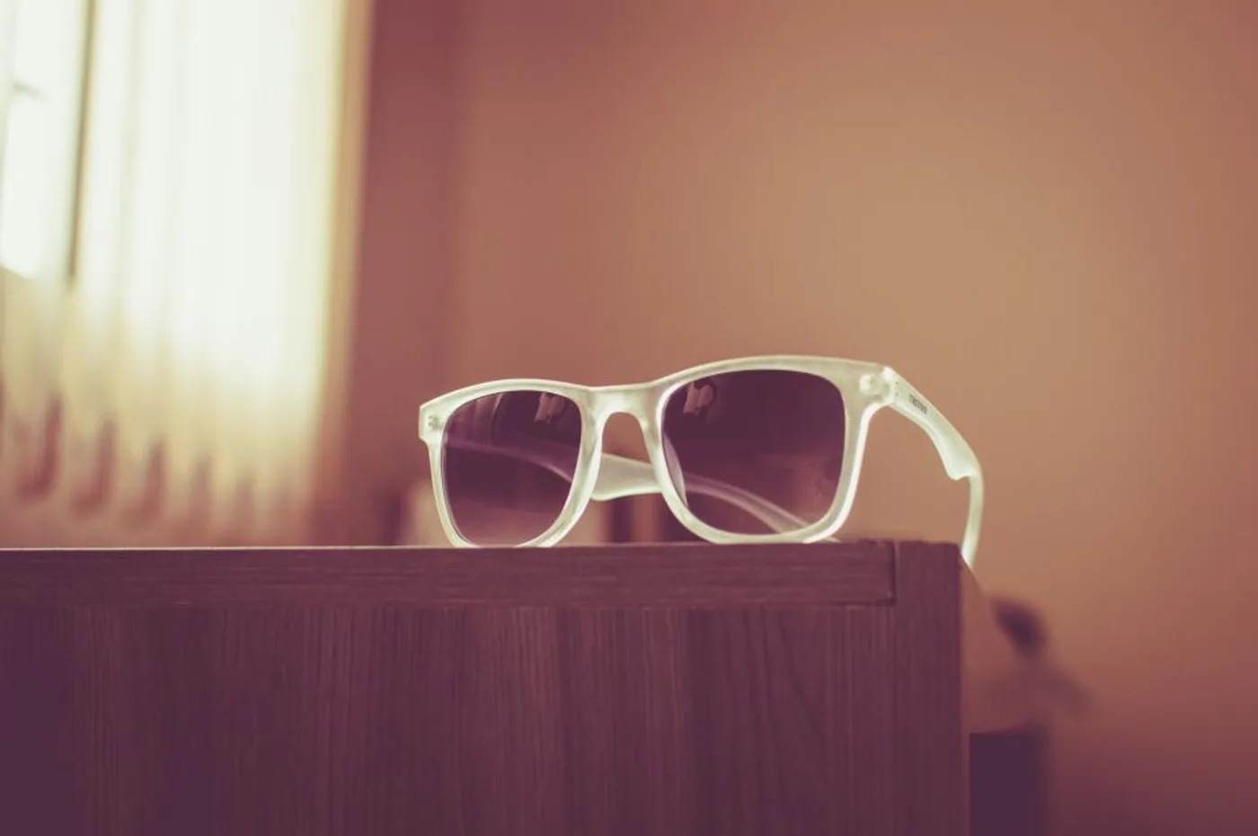 Clear-Frame Square Sunglasses