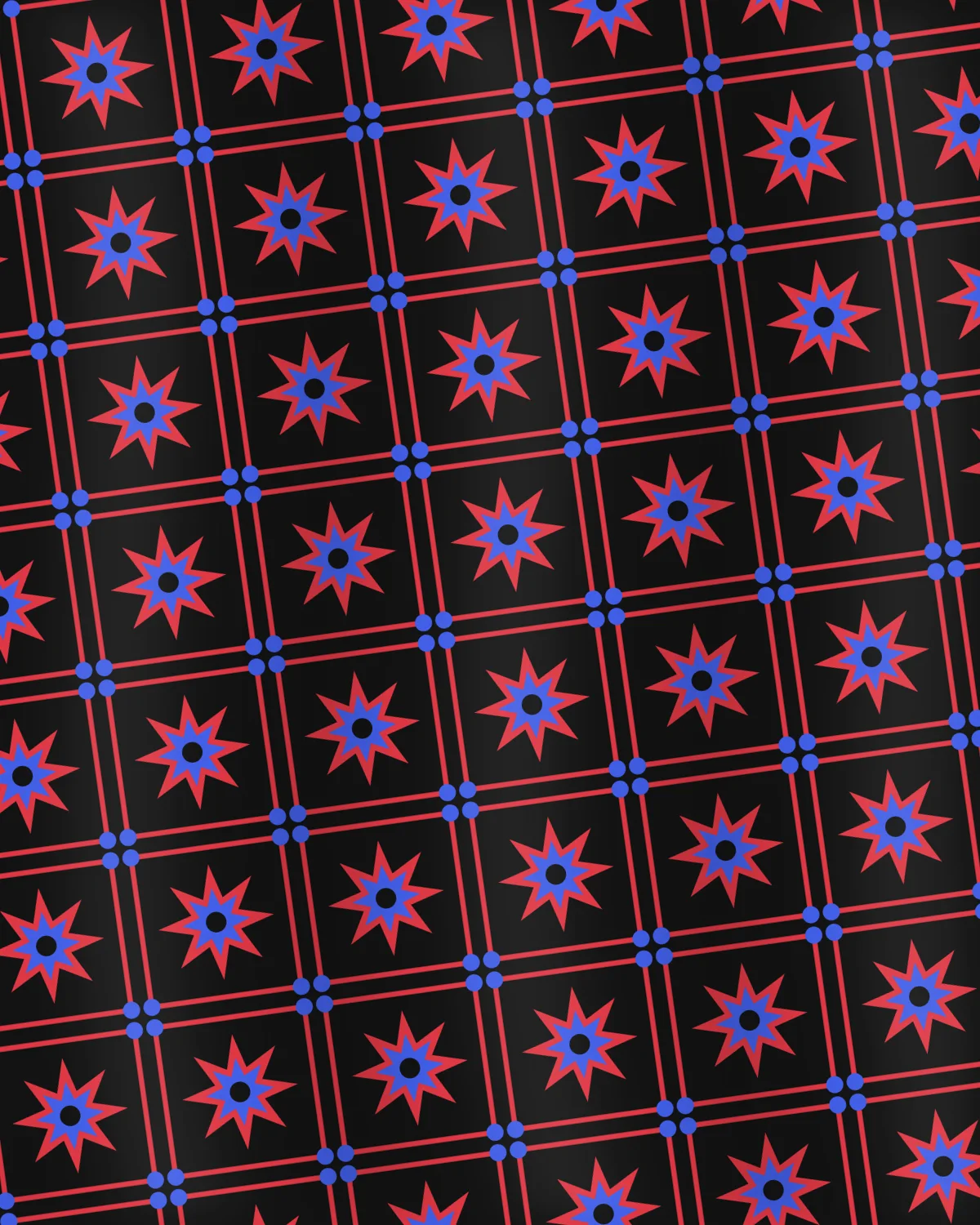 Fabric detail of the Ajrakh Grid Tee
