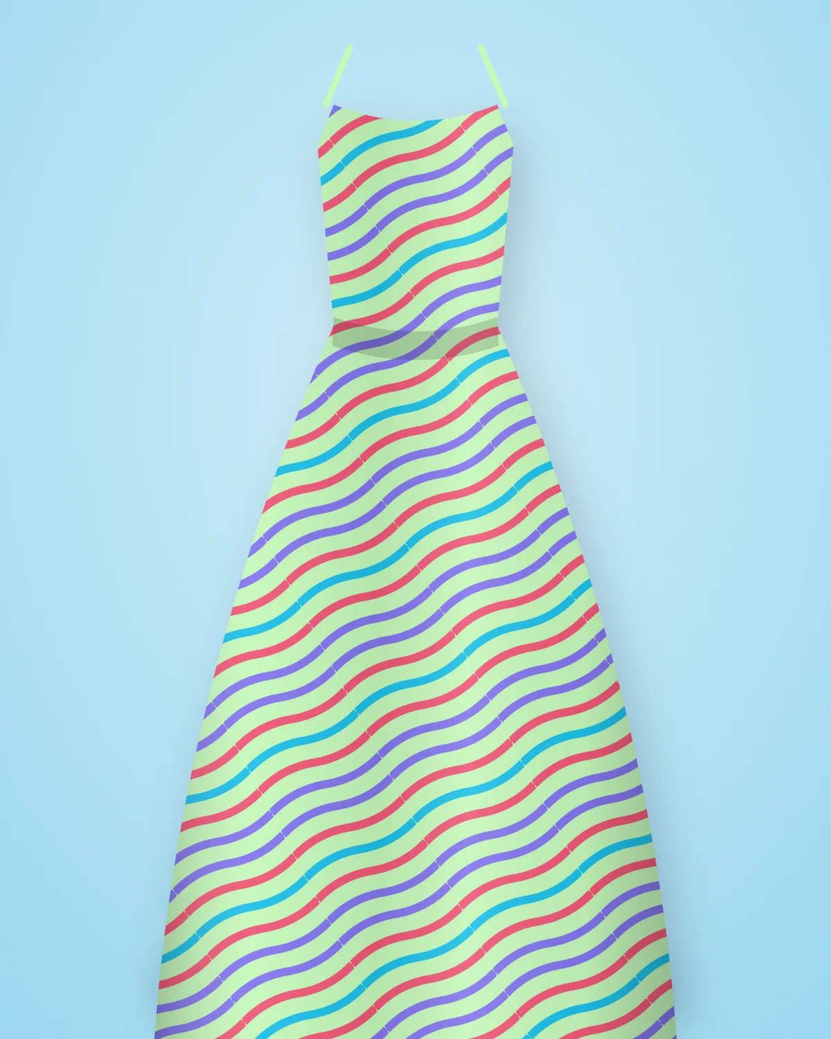 Leheriya Slip Dress, closer view