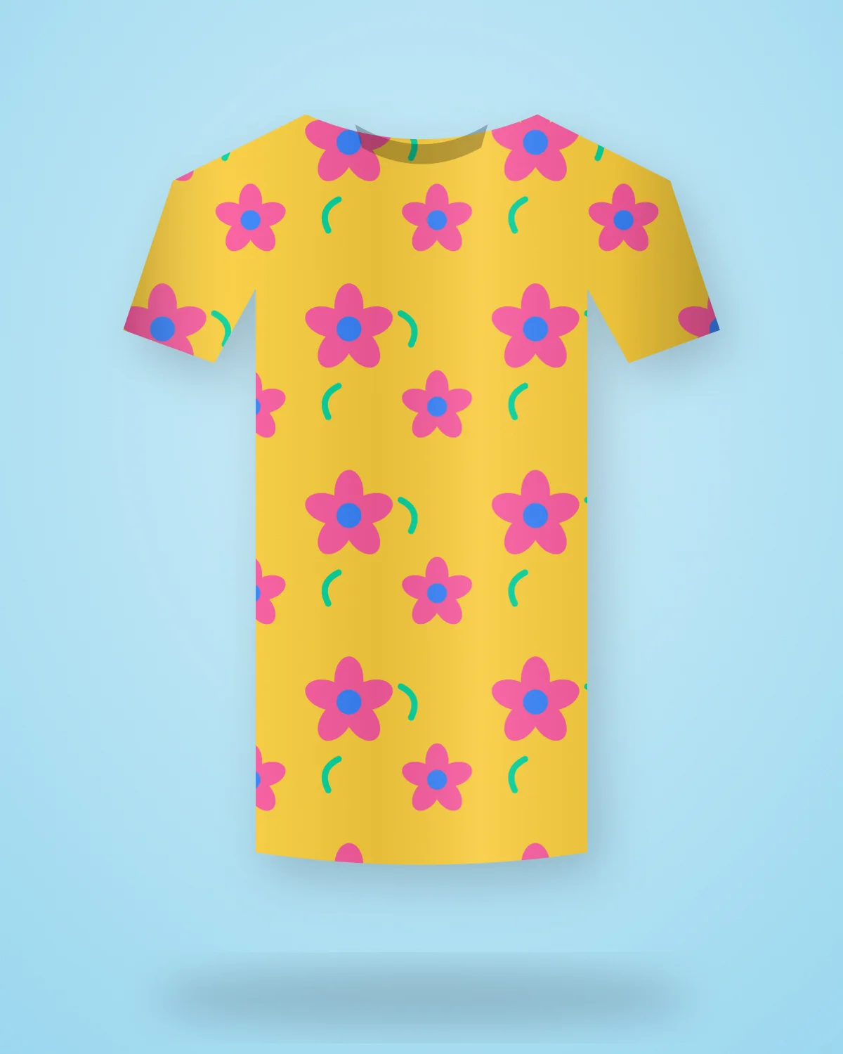 Phool Bomb Oversized Tee, closer view