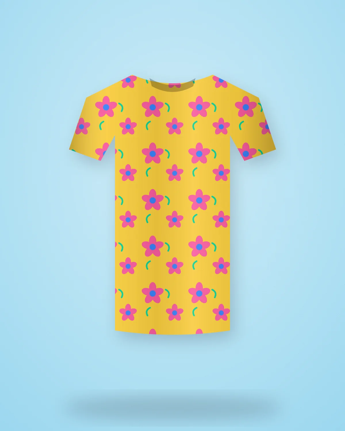 Phool Bomb Oversized Tee: Big florals on a boxy tee