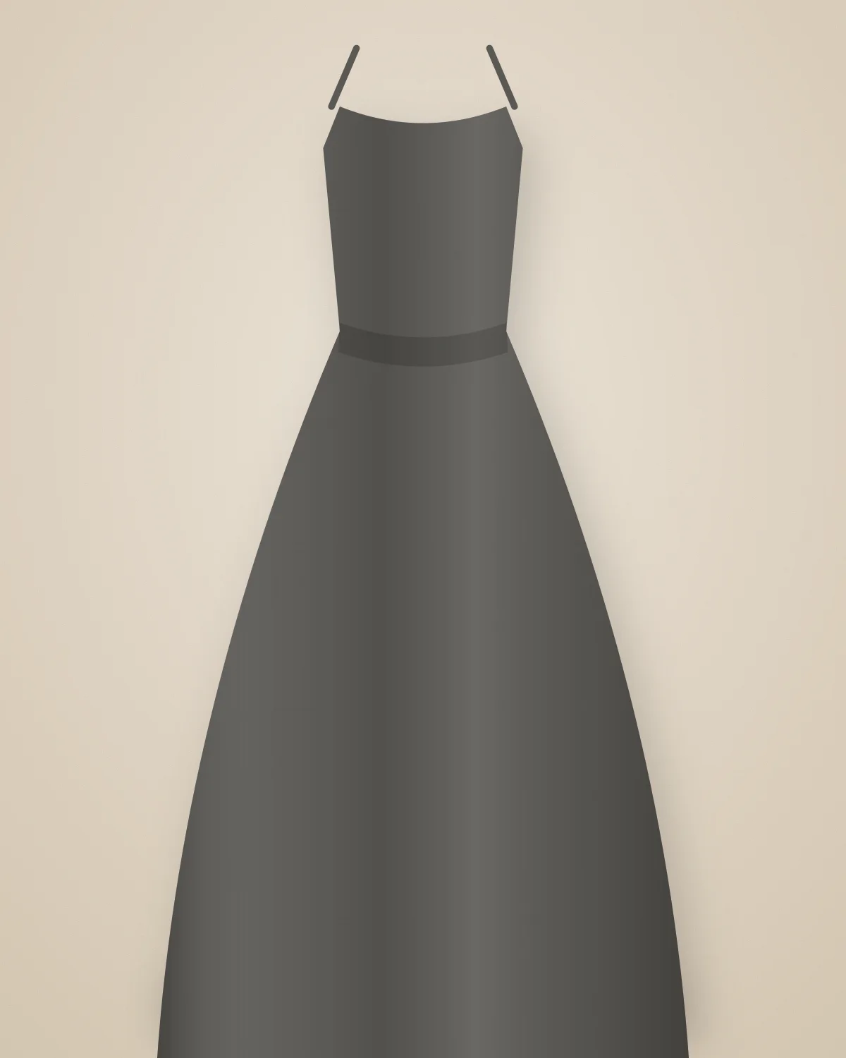 Iron Grey Khadi Dress, closer view