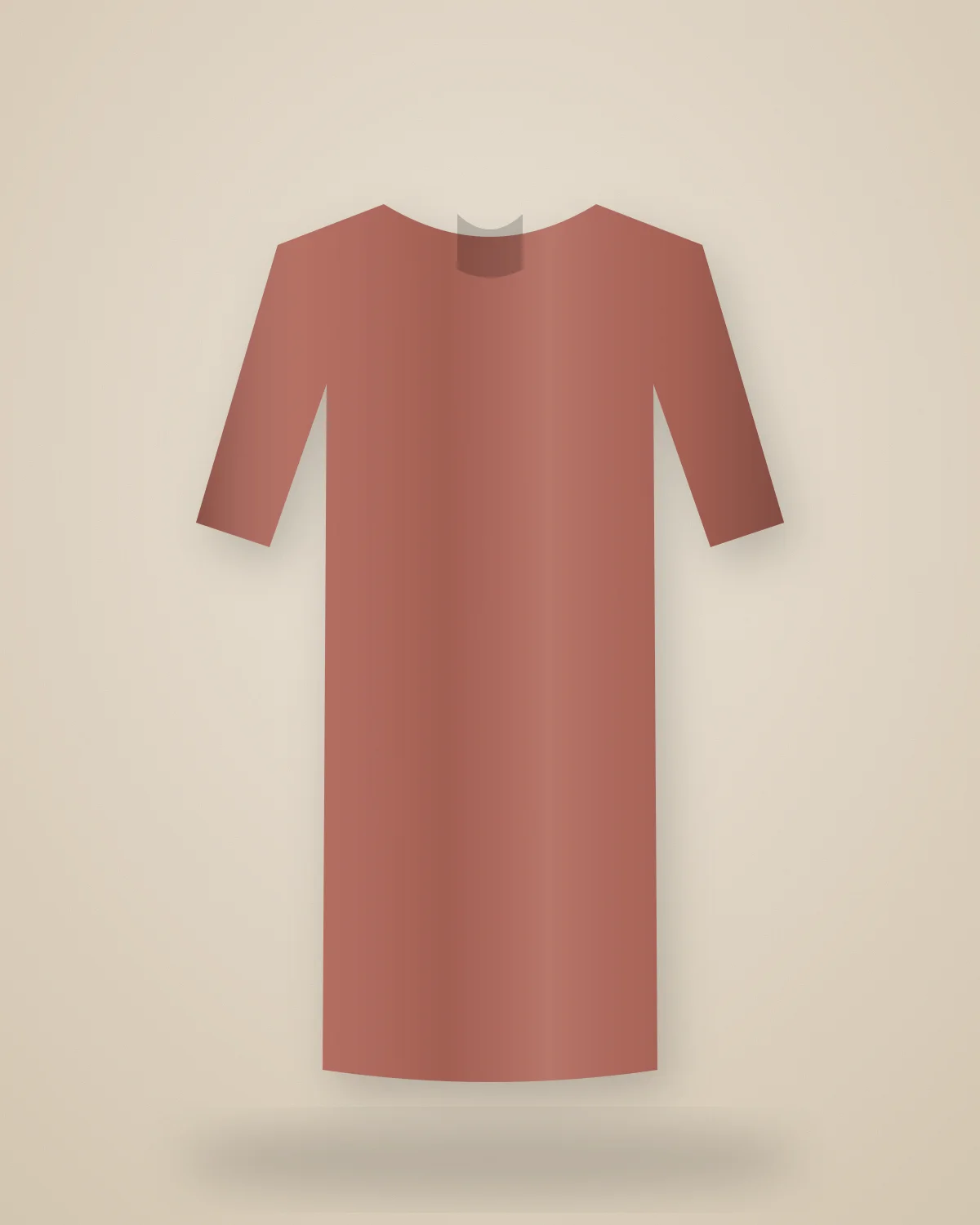 Madder Rose Handloom Kurta: Madder-dyed handloom kurta in dusty rose