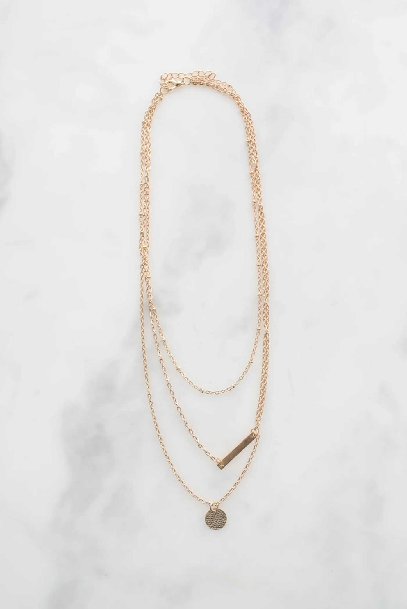 Trio Layered Chain Necklace