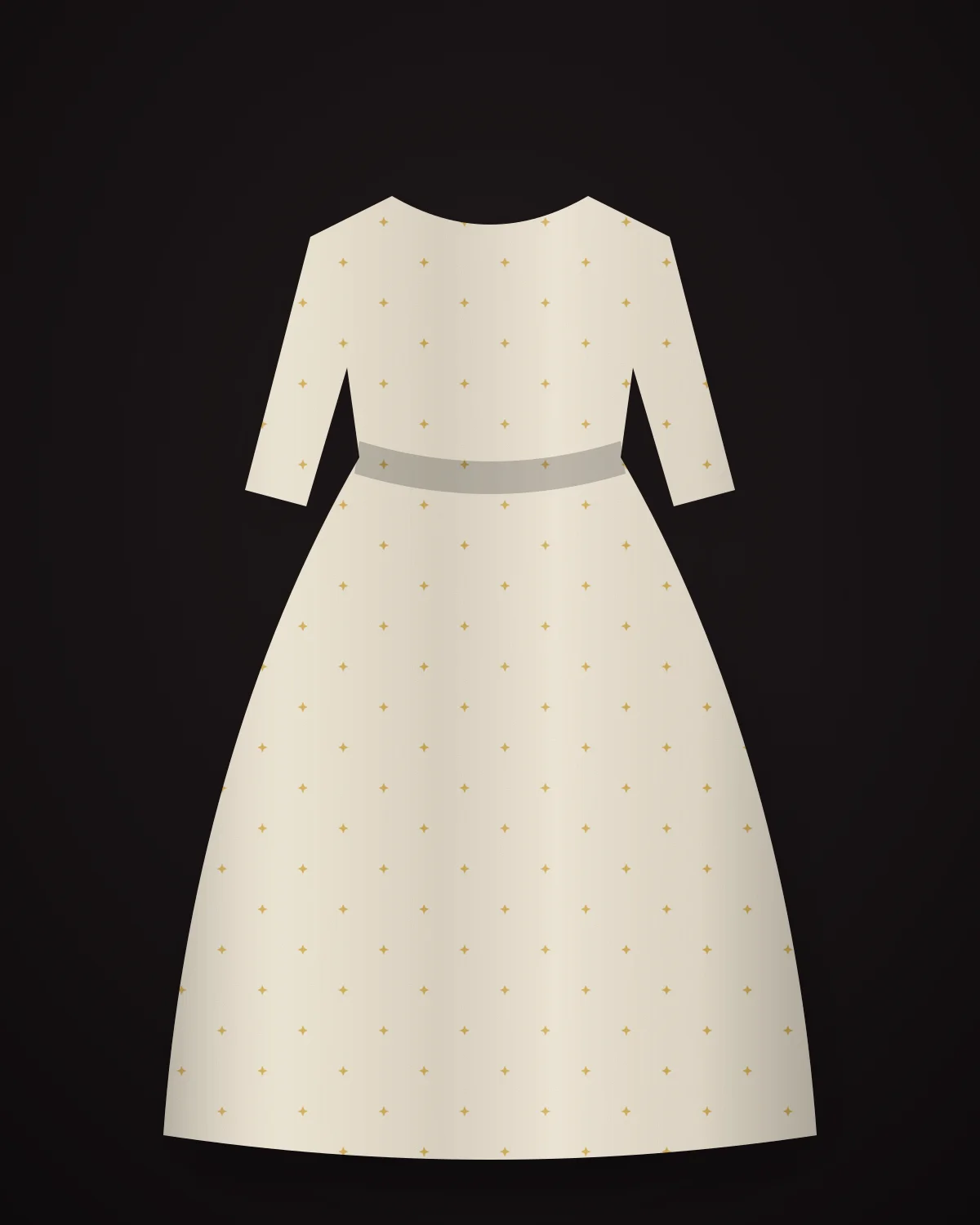 Ivory Gota Anarkali: Ivory anarkali with gota patti